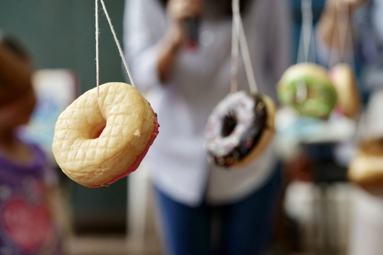 donuts on strings for a competition