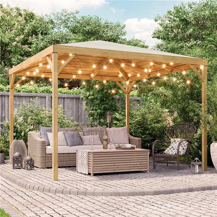quadra timber gazebo