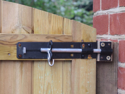 garden security tips include locking gates and sheds
