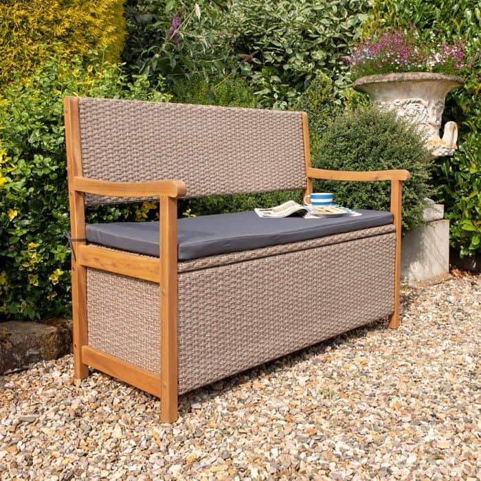 Best Patio Furniture for Small Gardens: ideas for all budgets 10 alderley rattan storage bench
