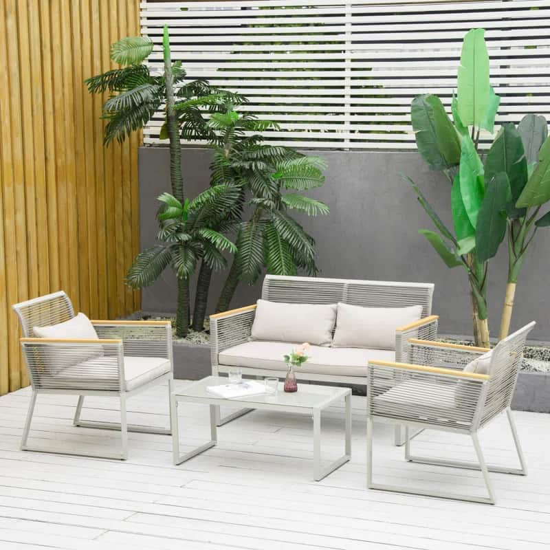 Best Patio Furniture for Small Gardens: ideas for all budgets 11 estellar metal 4 person seating group