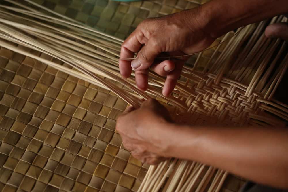 Processing raw rattan