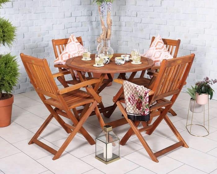 Best Patio Furniture for Small Gardens: ideas for all budgets 4 royalcraft manhattan folding dining set