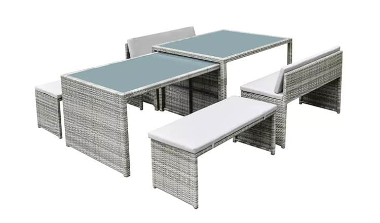 Best Patio Furniture for Small Gardens: ideas for all budgets 16 space saving 8 seater patio set