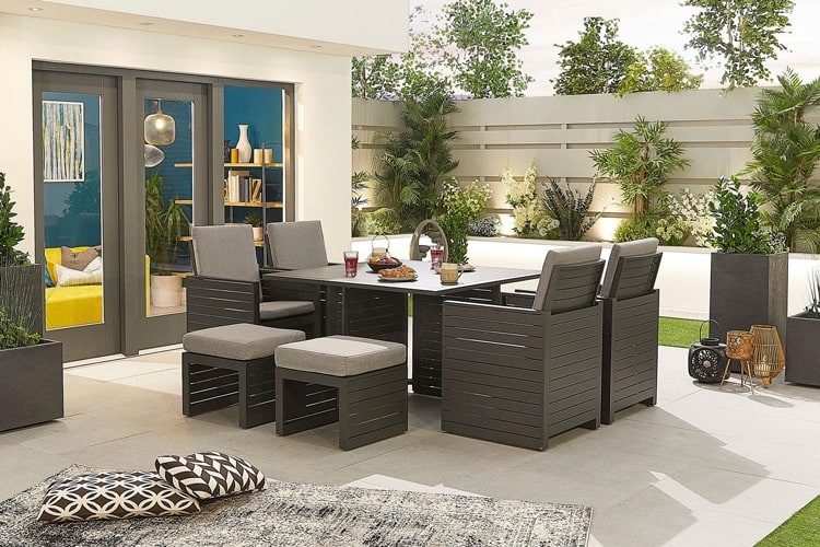 aluminium dining set