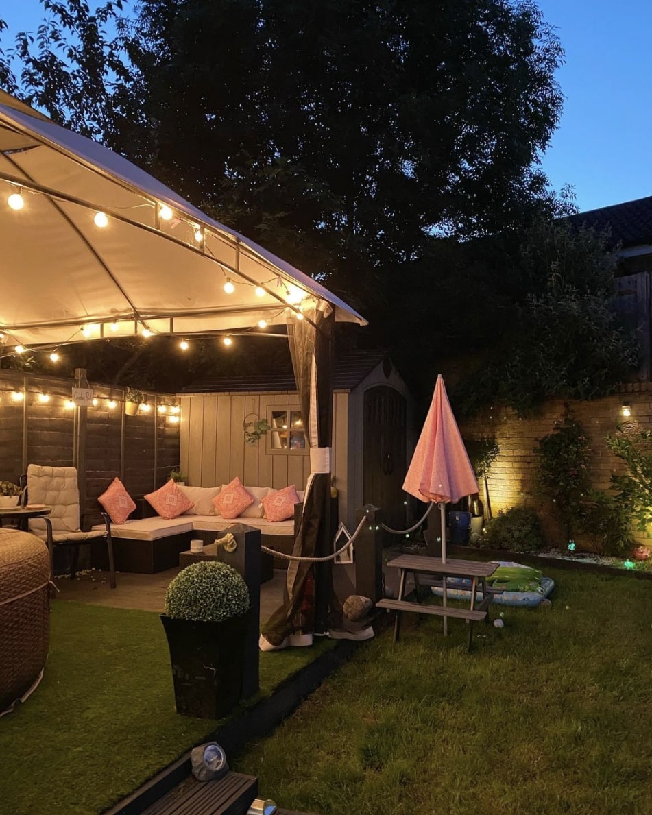 decorate gazebo lighting