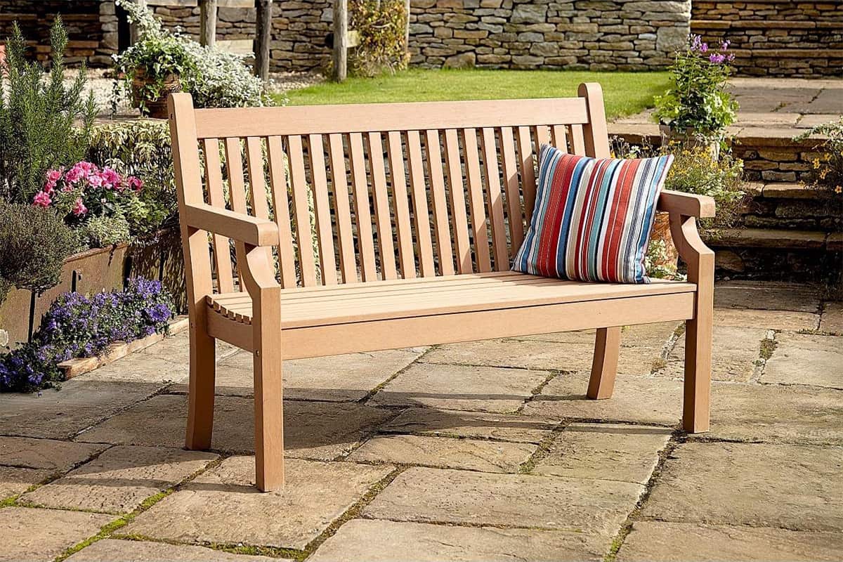 garden bench fake wood