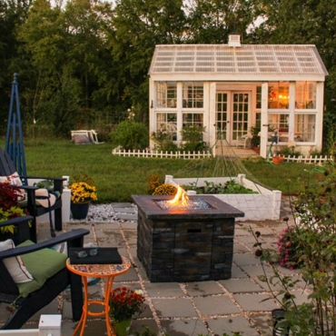 garden furniture and fire pit ideas