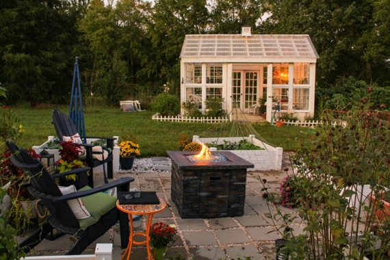 garden furniture and fire pit ideas