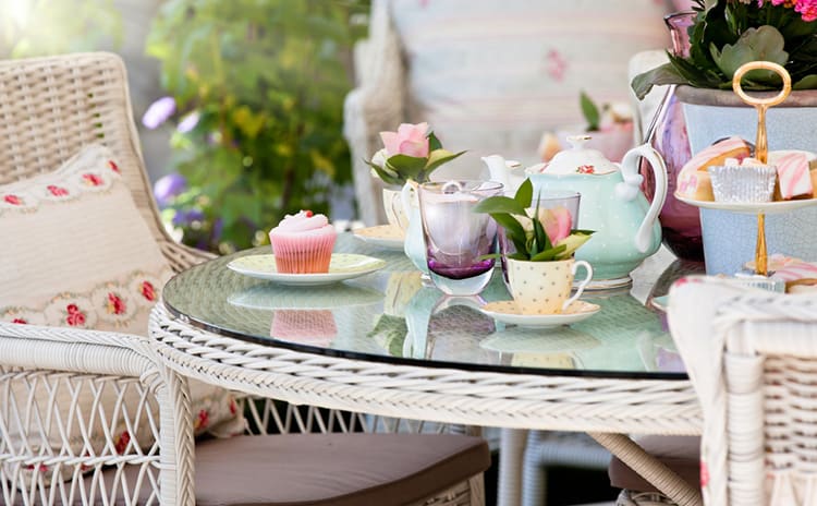 How to Host the Perfect Garden Party With Wicker Furniture 1 host wicker furniture garden party