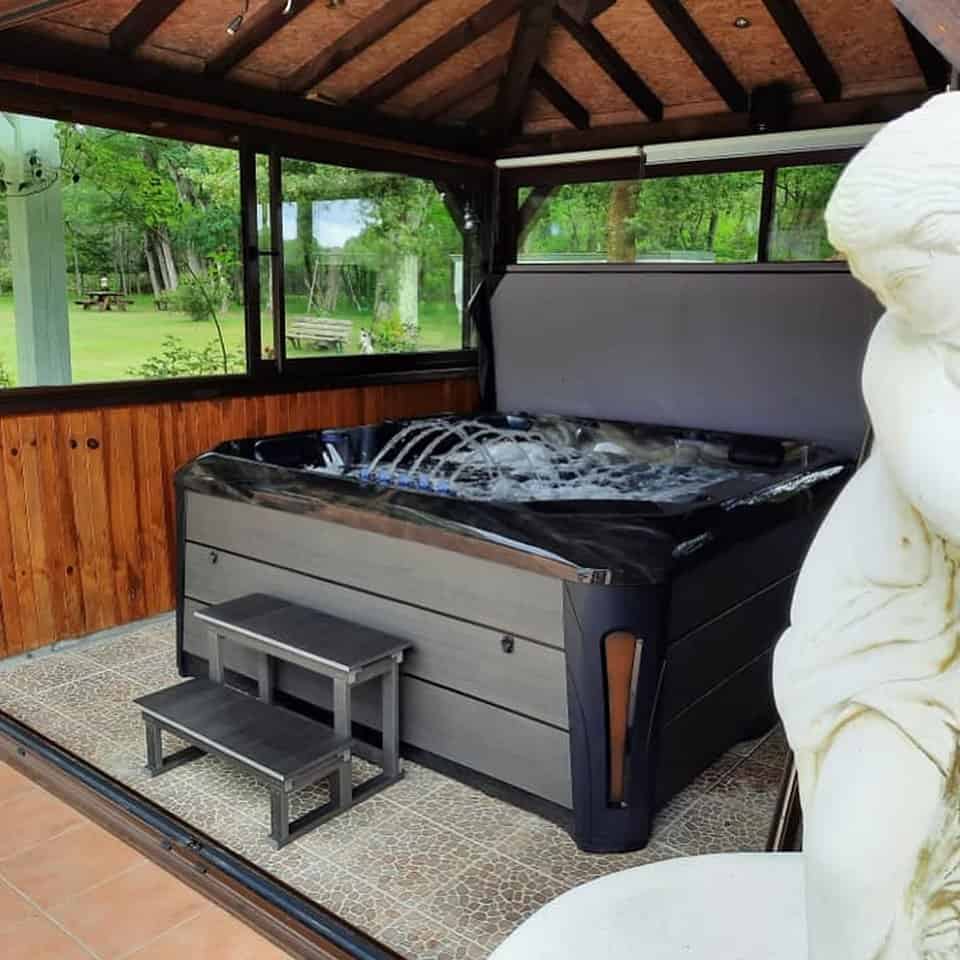 hot tub gazebo flooring