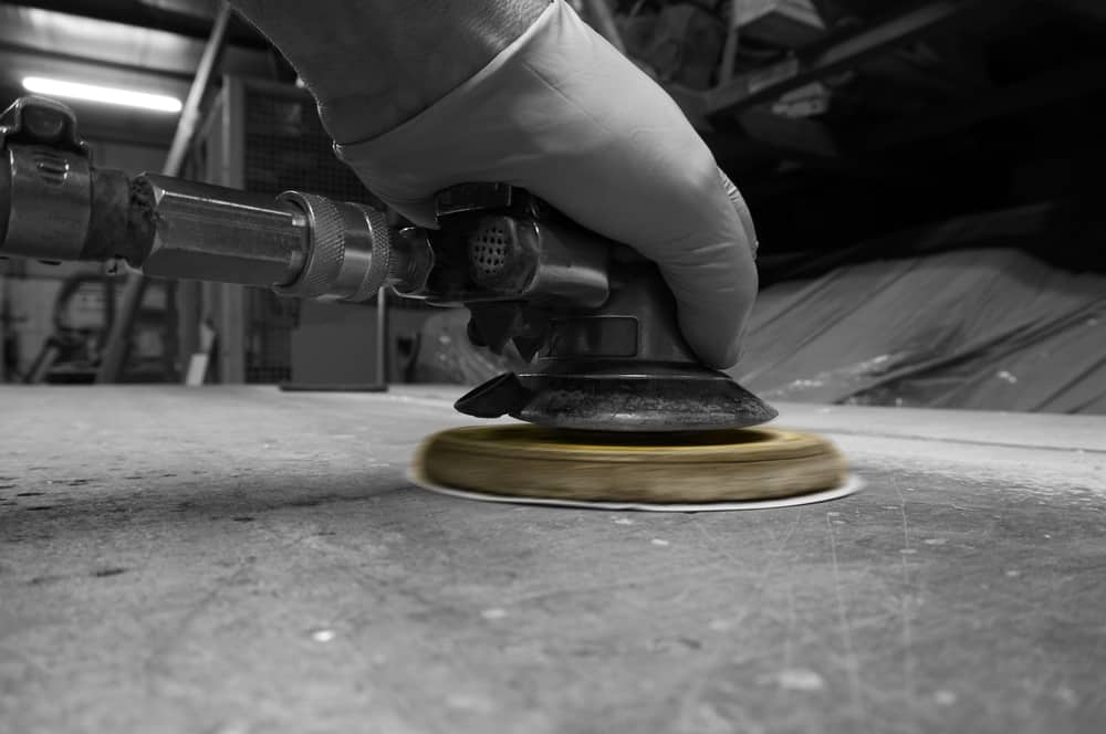 How To Make Concrete Garden Furniture for Cheap 4 man using orbital sander