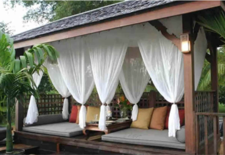 How to Hang Gazebo Curtains Without Drilling 2 How to Hang Gazebo Curtains Without Drilling 2