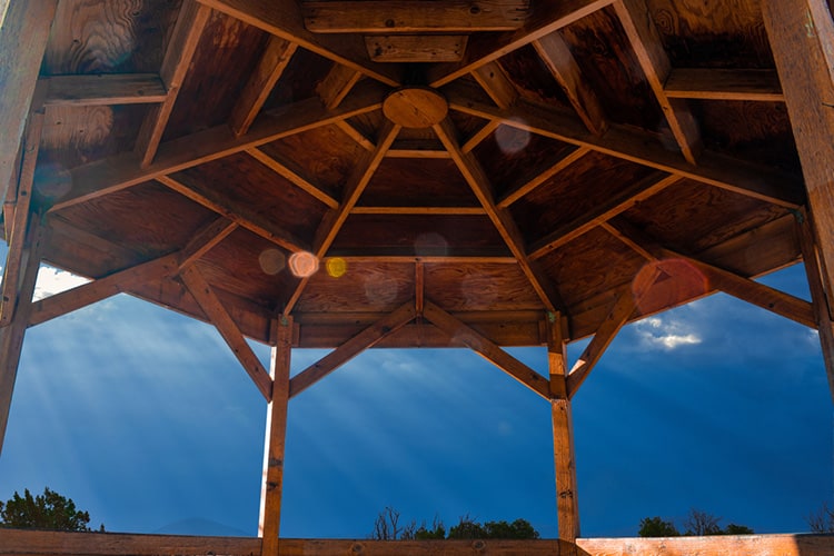 how to build a hexagon gazebo roof