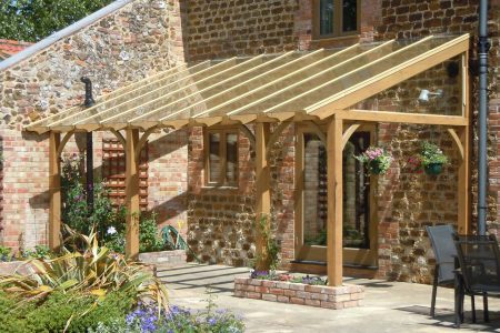 how to build a wooden gazebo attached to house