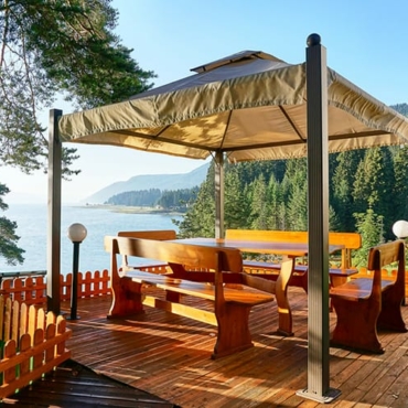 how to fix a gazebo to deck