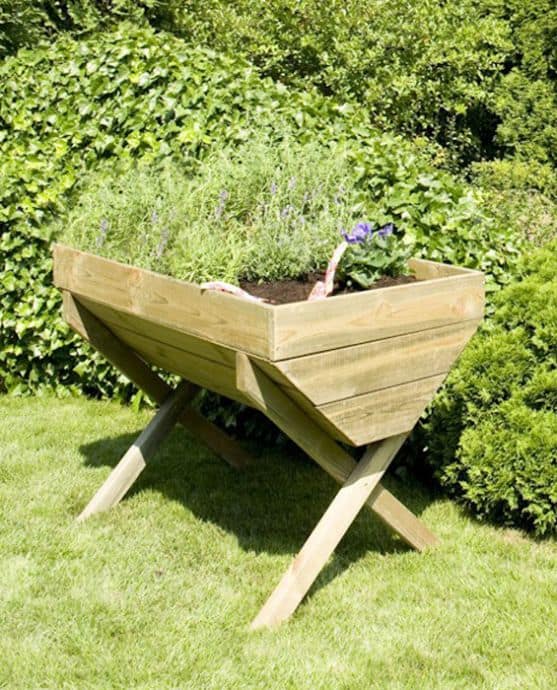 raised vegetable planter box