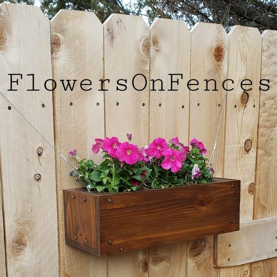 23 Fence Planter Box Ideas to Decorate Railing & Fences 23 Rustic Fence Planter Box