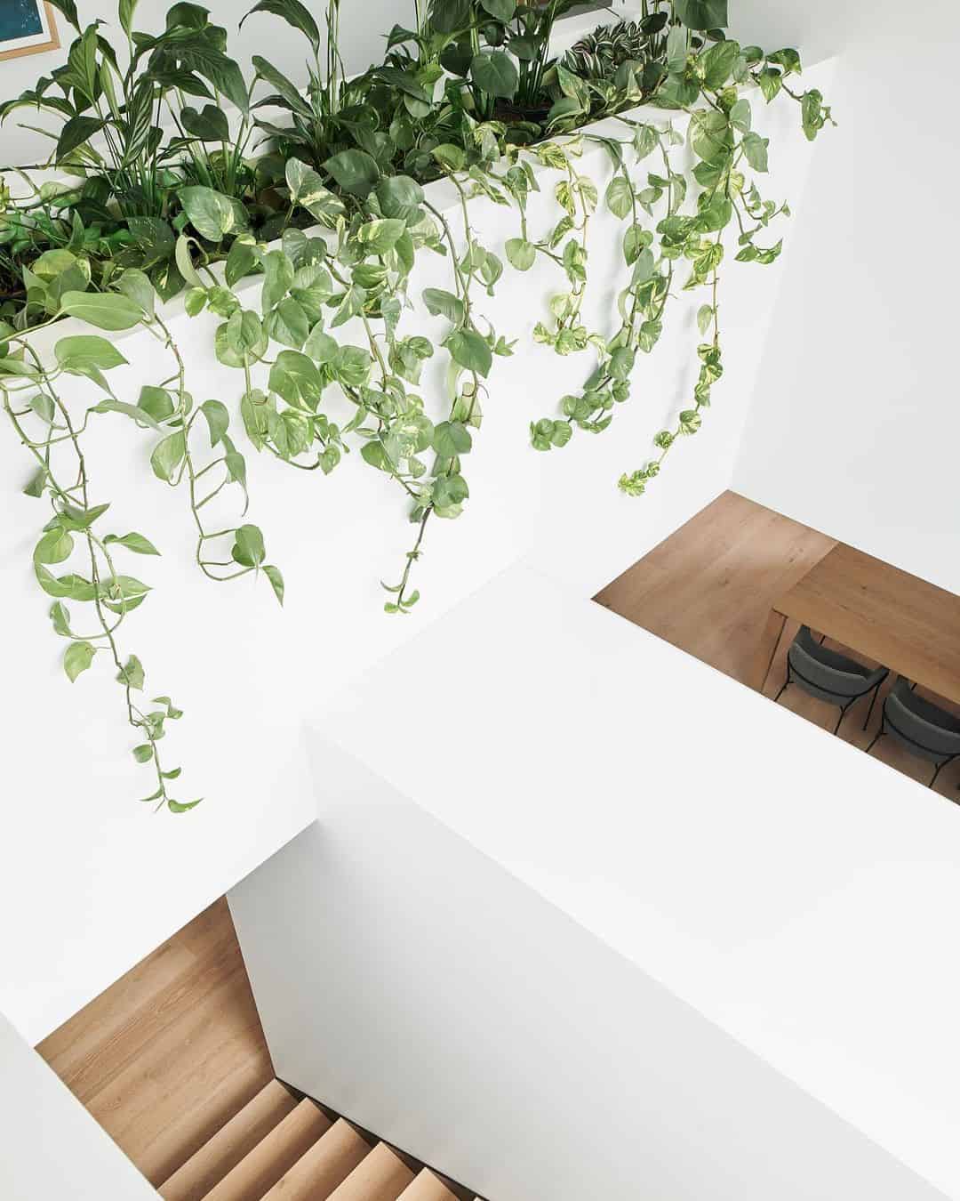 Stairwell planter box
