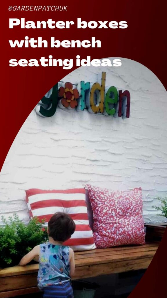 Planter boxes with bench seating ideas
