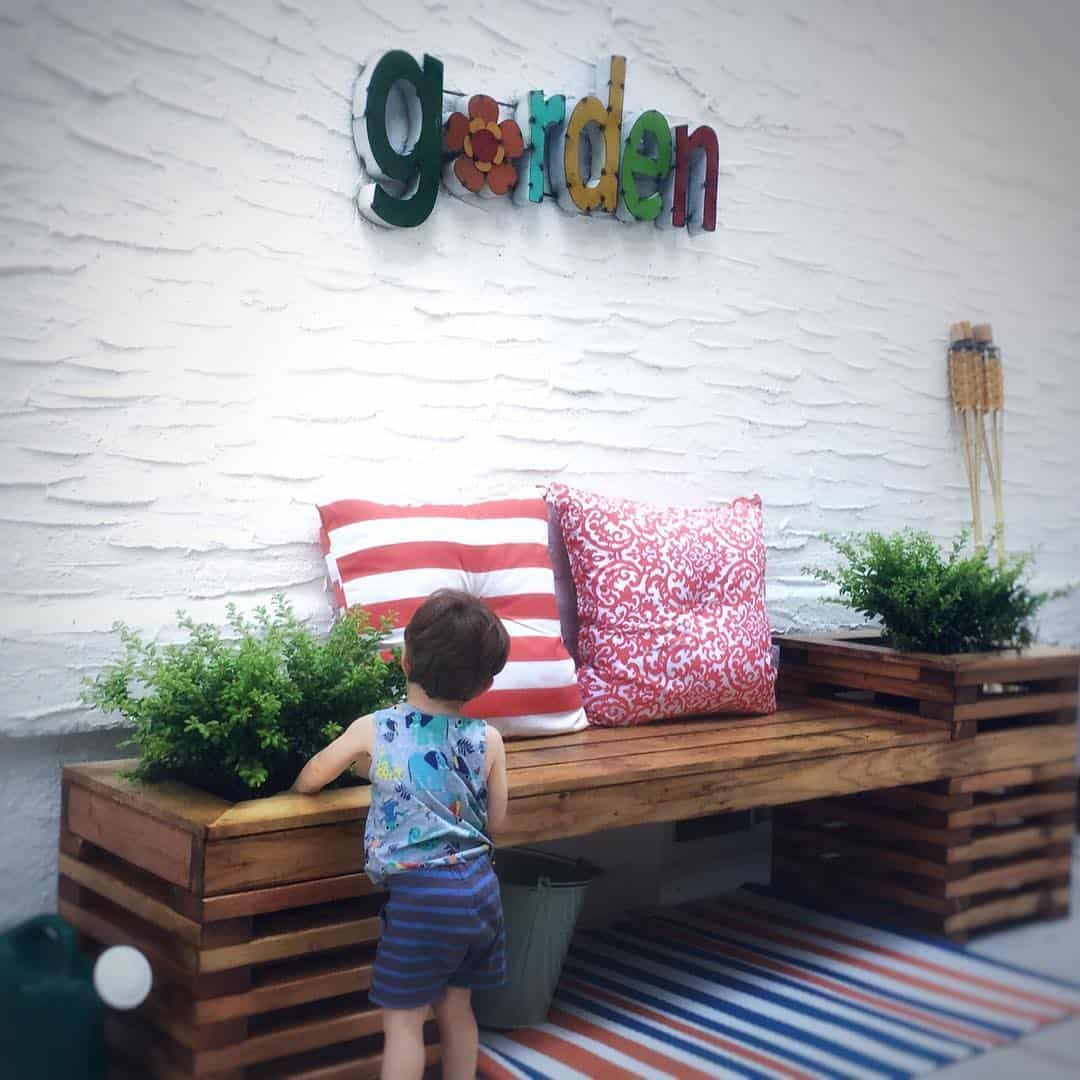bench planter kids