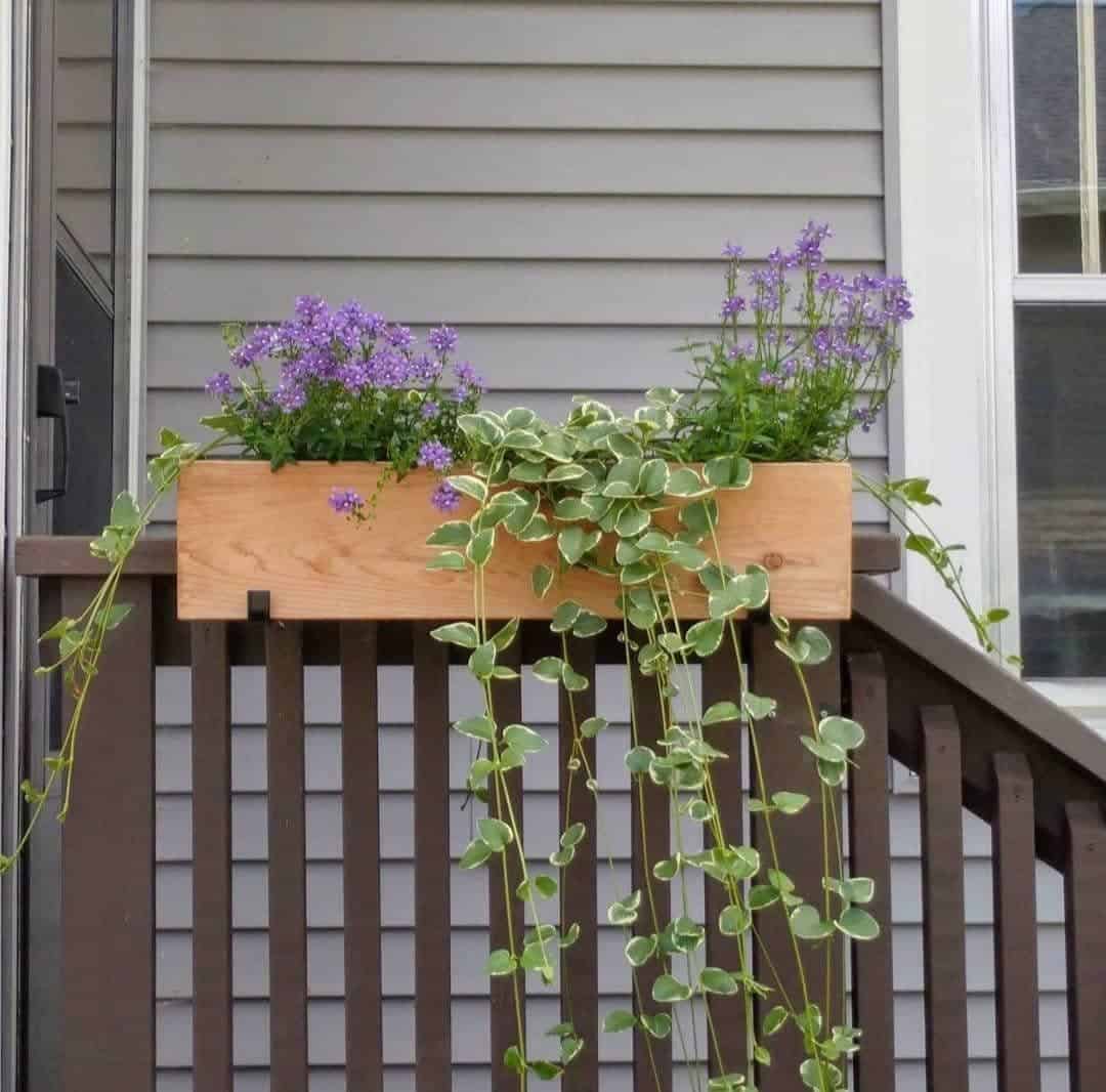 deck rail planter