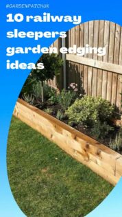 10 railway sleepers garden edging ideas-min