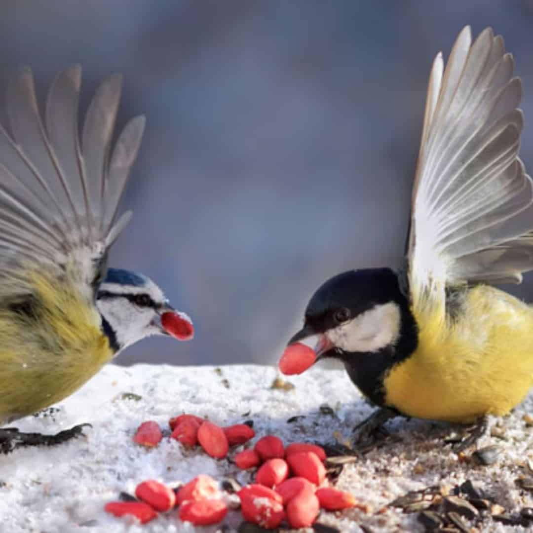 attract birds to winter garden
