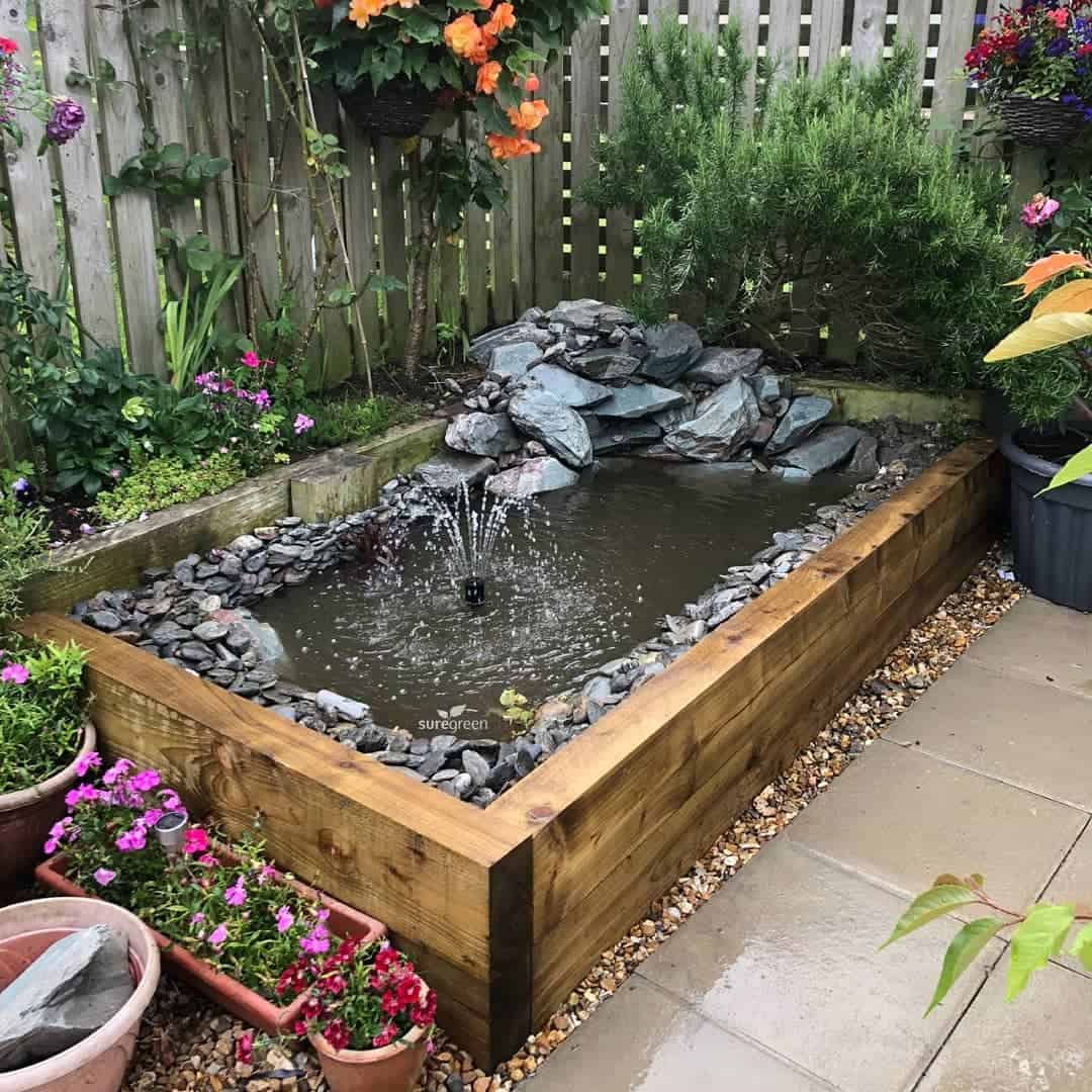 garden pond edging