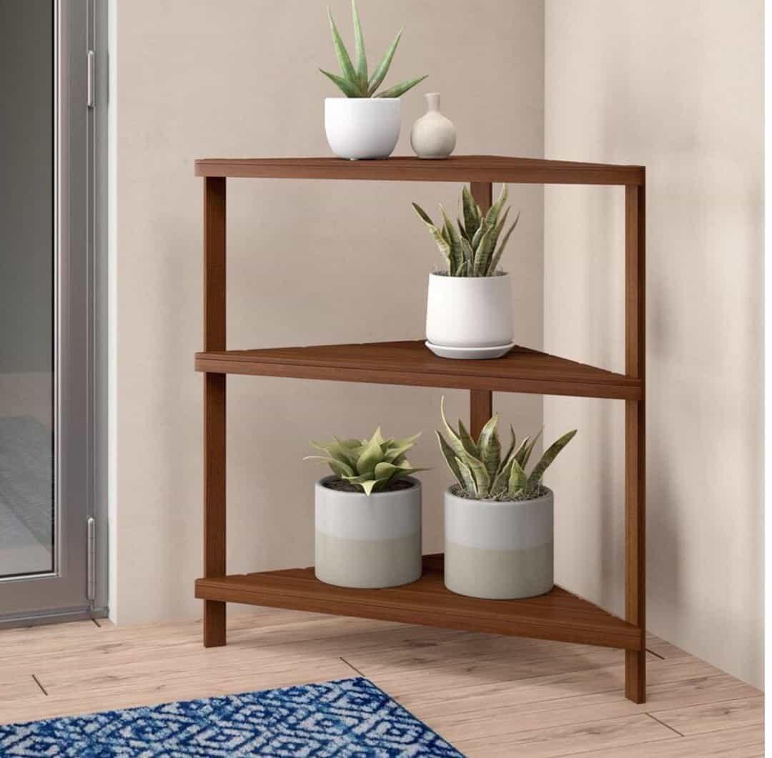 How to Make a DIY Flower Pot Stand (15 Easy Ideas) 8 corner planter stand