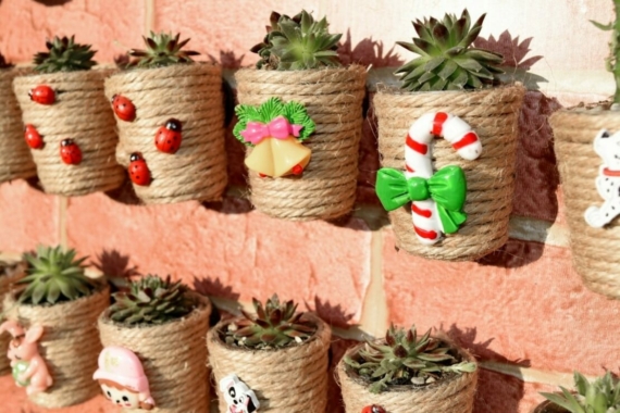 how to make a flower pot at home