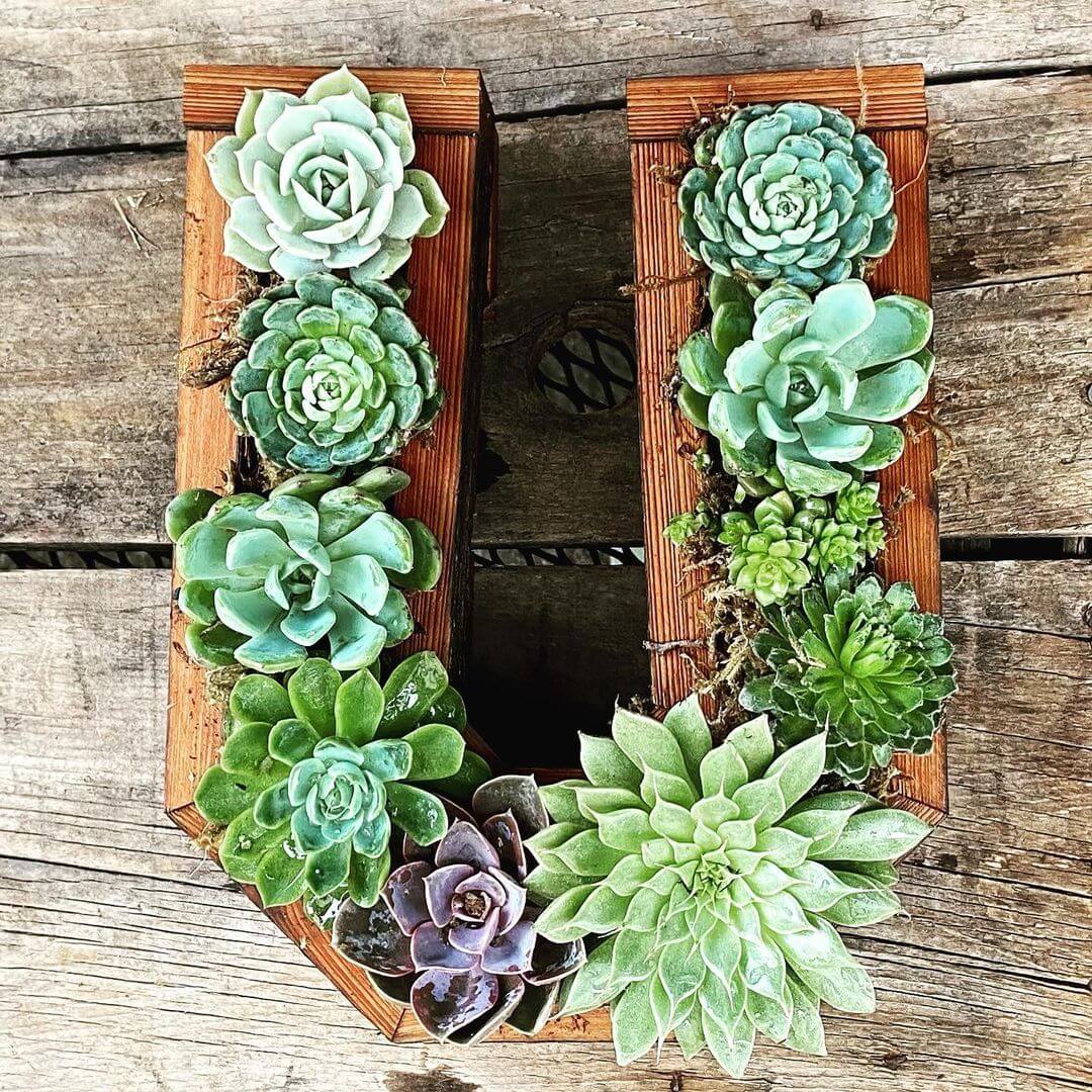 wooden flower pot design