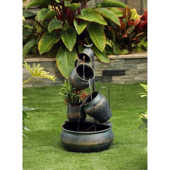 metal container water fountain