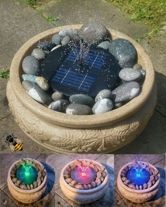 simple solar fountain