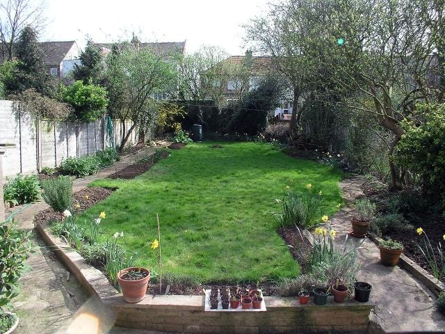 west facing garden