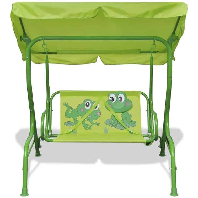 Best Kids Patio Furniture to Get Them Outdoors 6 2 person metal porch swing