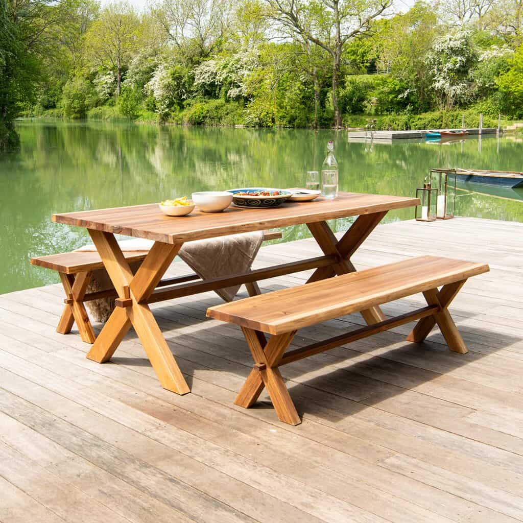 Best Wooden Garden Furniture to Buy 8 alexander rose acacia table bench set