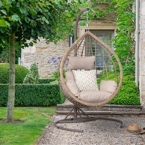 The Best Plastic Outdoor Furniture for Worry-Free Relaxation 8 bramblecrest chedworth single tulip hanging cocoon chair