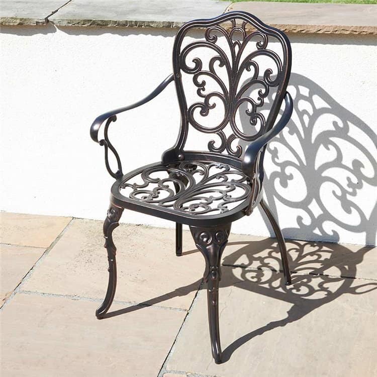 12 Best Metal Outdoor Furniture and Patio Sets 11 cast aluminium armchair