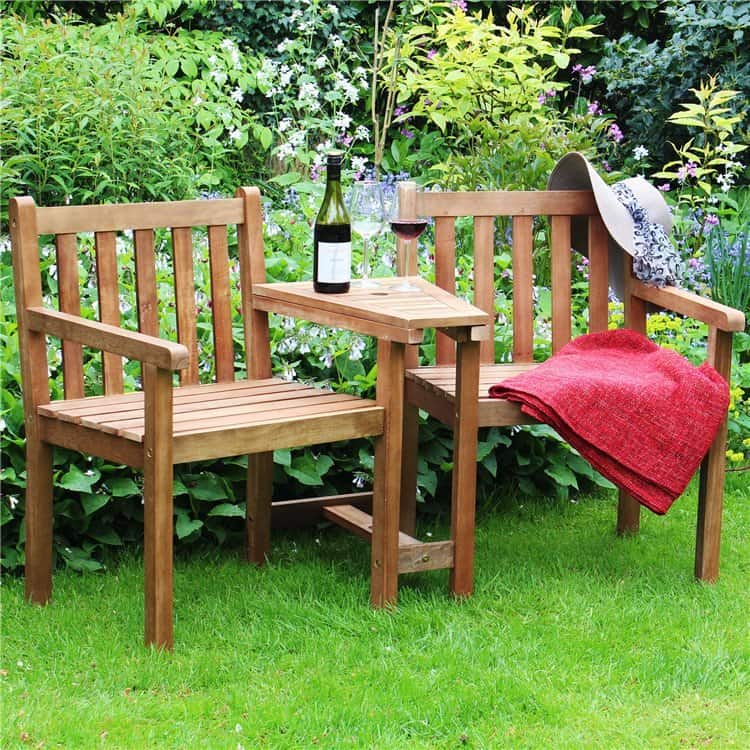 Best Wooden Garden Furniture to Buy 2 companion love set