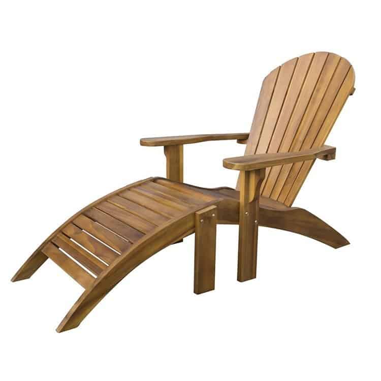 Best Wooden Garden Furniture to Buy 9 topsham adirondack teak garden chair and footstool