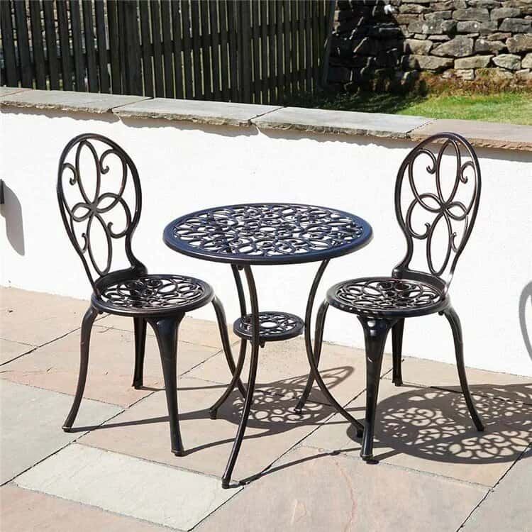 12 Best Waterproof Garden Furniture You Can Leave Outdoors 4 billyoh cast aluminium bistro set