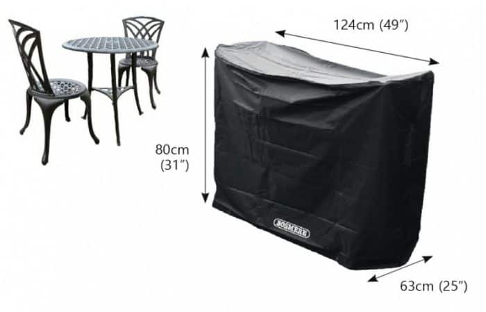 bosmere 2 seater bistro set cover