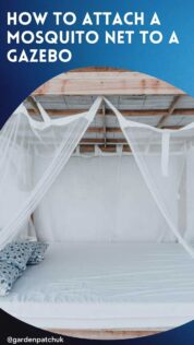 HOW TO ATTACH A MOSQUITO NET TO A GAZEBO