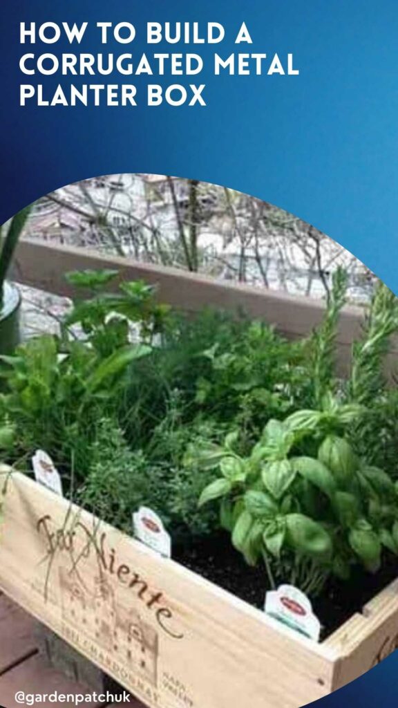 HOW TO BUILD A CORRUGATED METAL PLANTER BOX-min