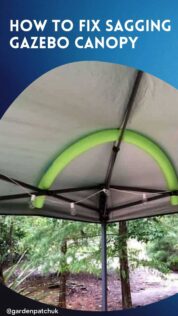 HOW TO FIX SAGGING GAZEBO CANOPY