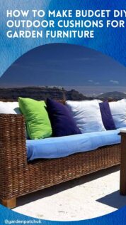 HOW TO MAKE BUDGET DIY OUTDOOR CUSHIONS FOR GARDEN FURNITURE