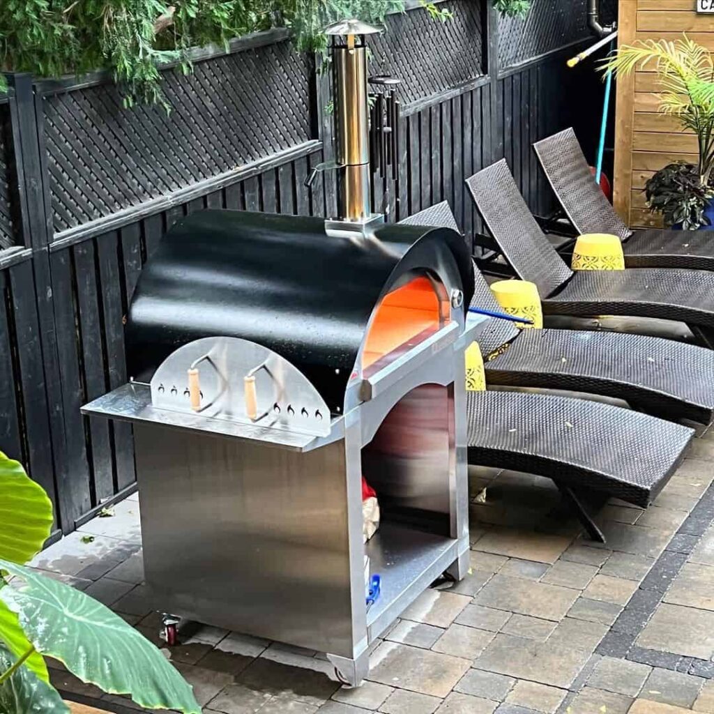 ready-made outdoor pizza oven stand