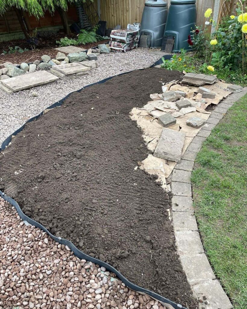 no dig garden bed over grass