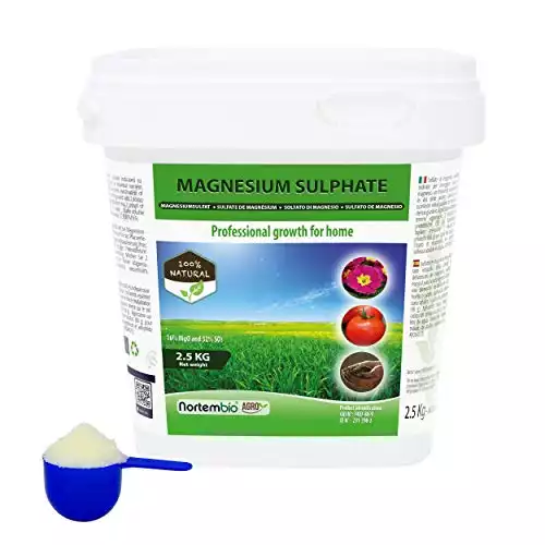 Nortembio Magnesium Sulphate Agro 2.5 Kg. Organic Garden Fertiliser.